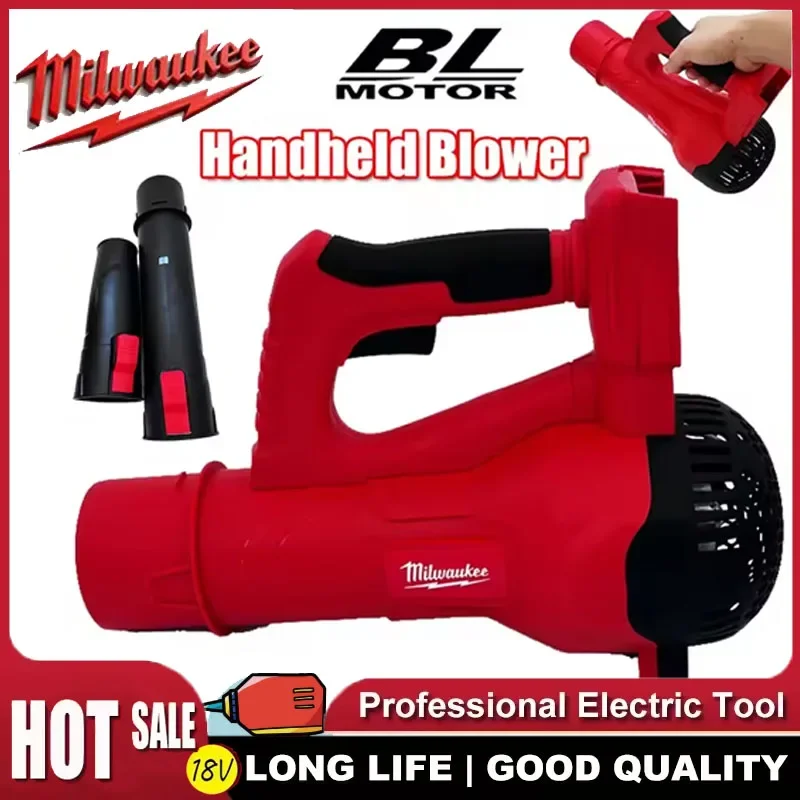 

Milwaukee Cordless Brushless Handheld Air Blower 38000RPM Turbo Leaf Jet Blower for 18V Battery Power Tool