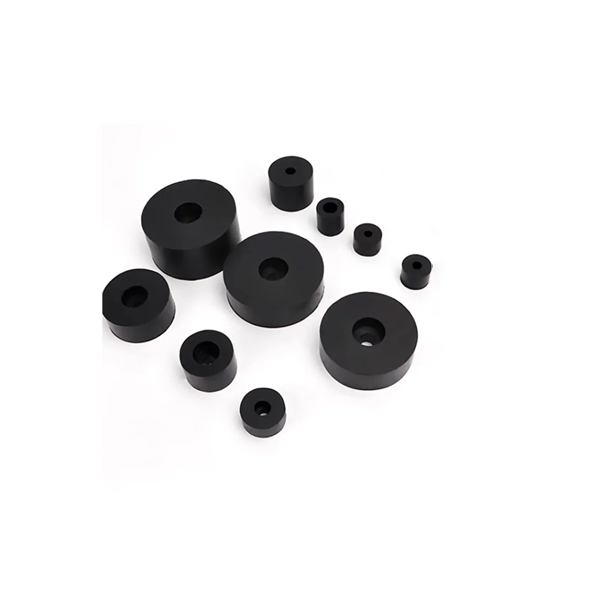 Circular Sinking Hole High Elastic Rubber Shock Absorber Pad/Shock-Absorbing And Anti-Collision Rubber Block/Rubber Buffer Pad