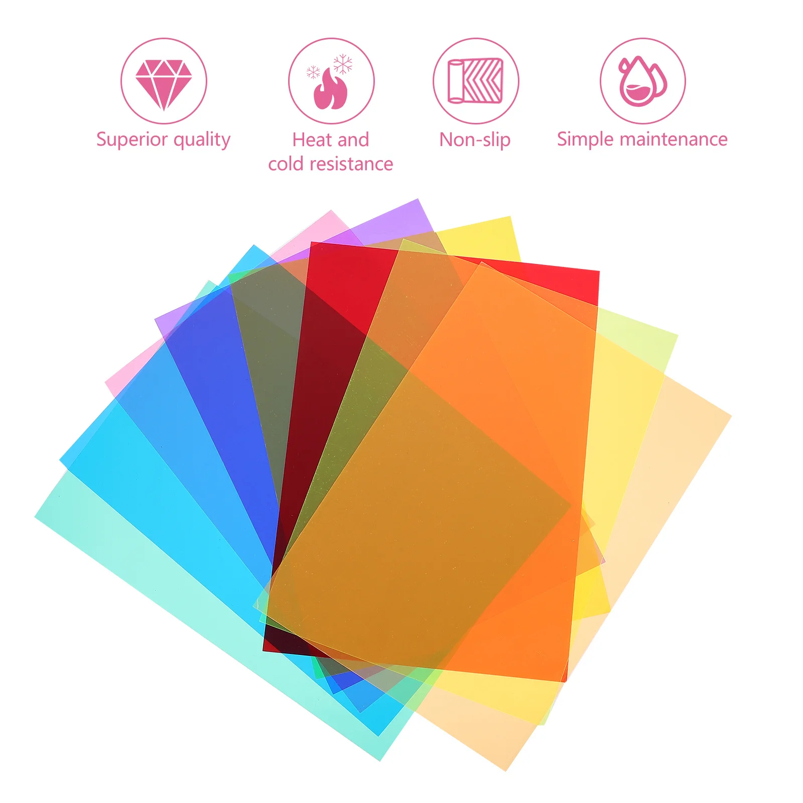 

8 pcs Pvc Scratch-Resistant Translucent Reading Films For Focus Tracking Matte Overlay Films Dyslexia Support Reading