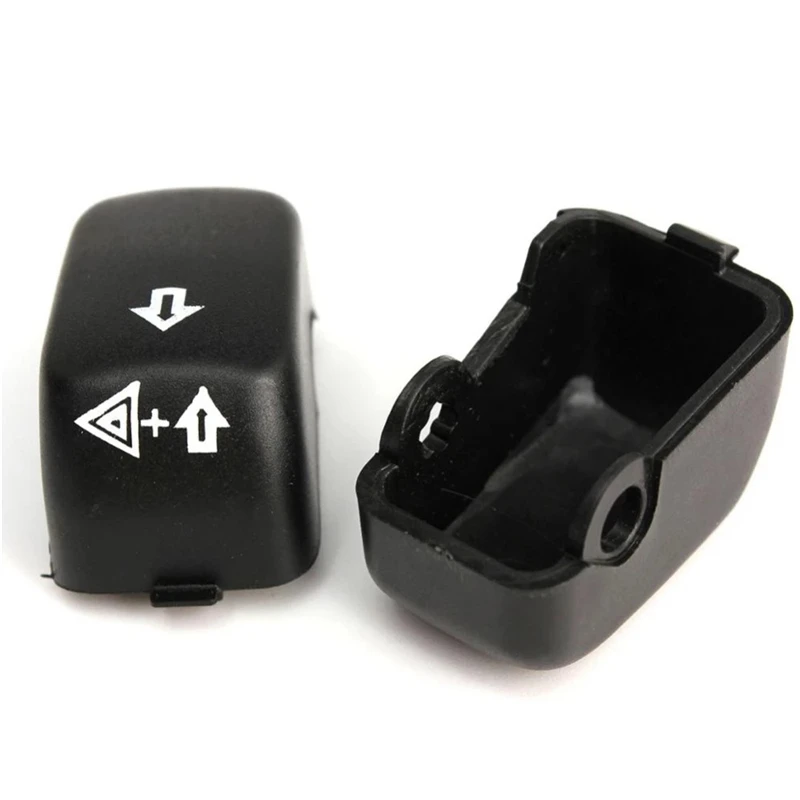 Hand Control Switch Housing Button Cover Cap Kit For Harley 1996-2013 Black Chrome