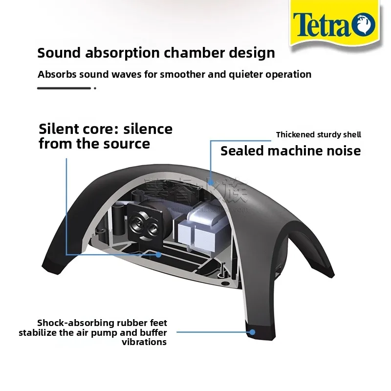 Tetra APS Air Pumps 50 100 150 300 400 Anthracite Aquarium Air Pump Fish Tank
