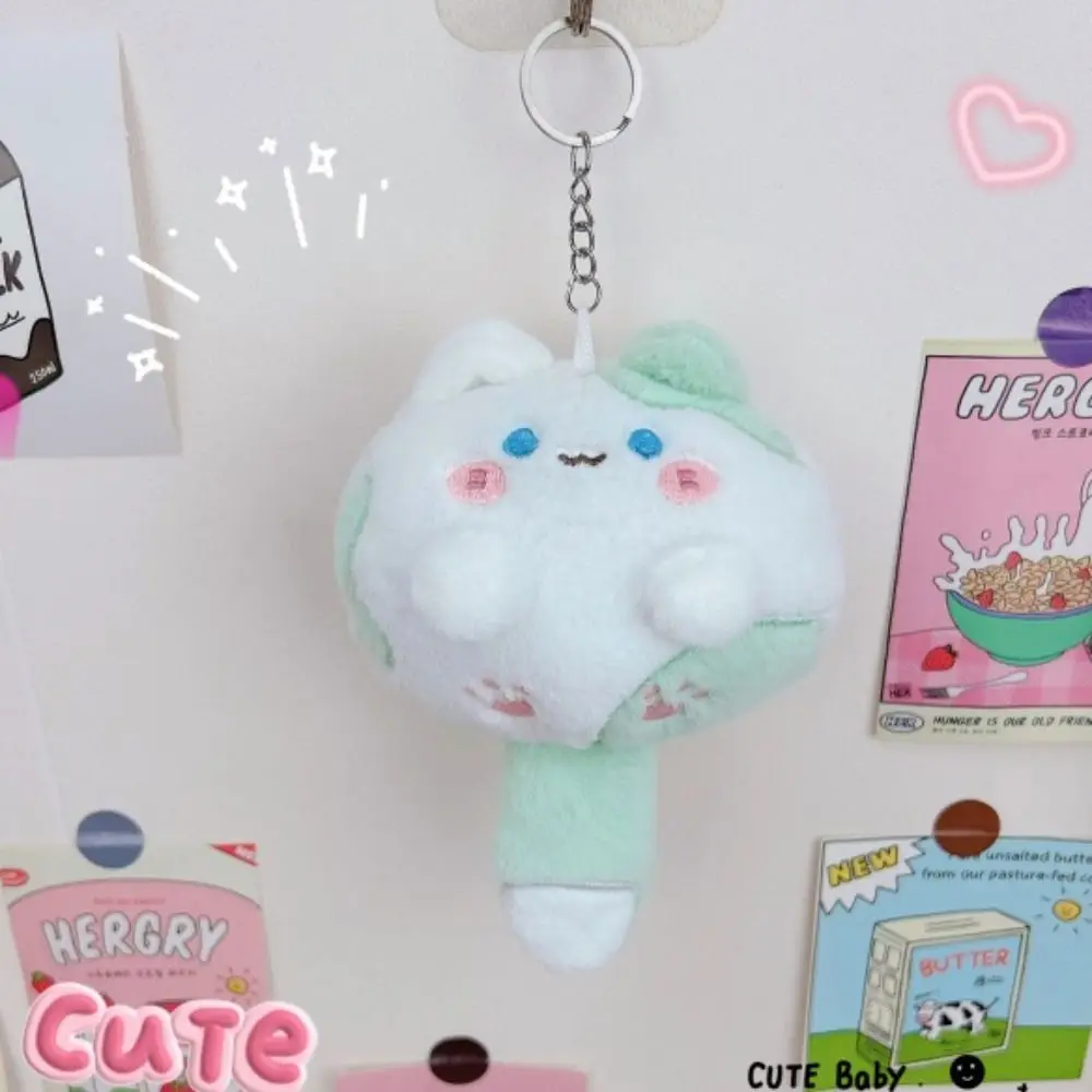 LLavero de peluche de gato de cola larga con colgante, gato bonito de dibujos animados, juguete de peluche de cola suave de 12CM, llavero de gato de peluche suave Kawaii, juguetes para niños