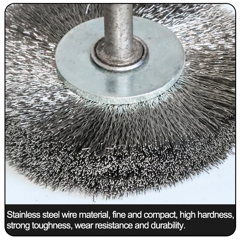 50mm/60mm Stainless Steel Wire Brush Rotary Tool for Drill Polishing Grinding Wheel Brush