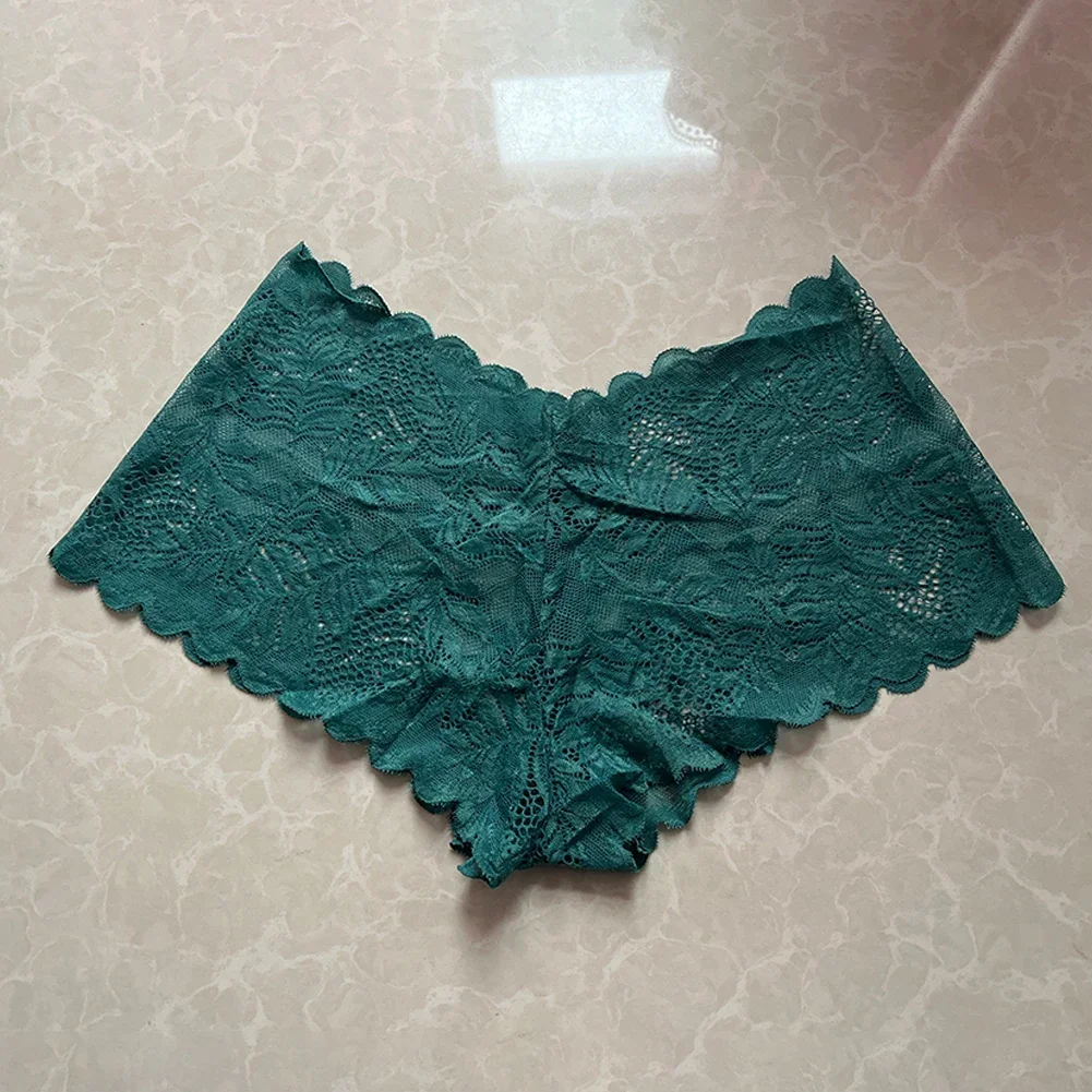 Womens Sexy See-Through Lace Lingerie Knickers Underwear Panties Plus Size
