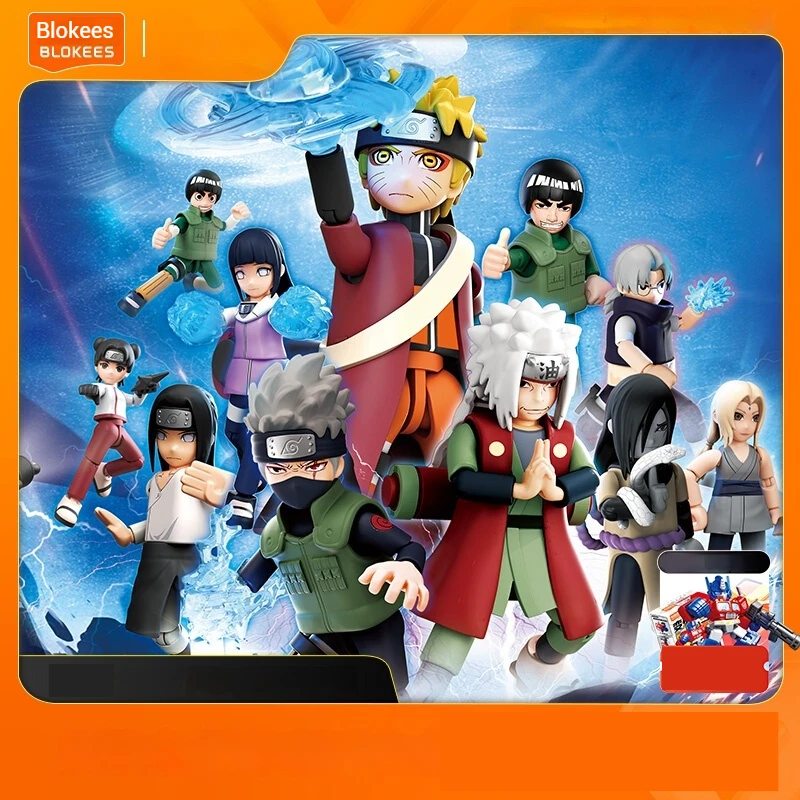 Nuevos bloques Blokees Anime Naruto caja ciega montaje de bloques de construcción modelo de figuras de acción muñeca decoración de escritorio juguetes coleccionables