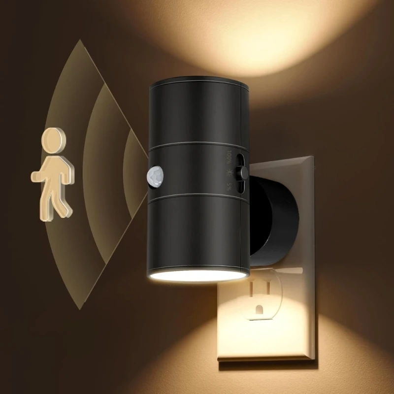  Rotatable Plugs In Night Light With Light And Motion Detections For Dark Areas