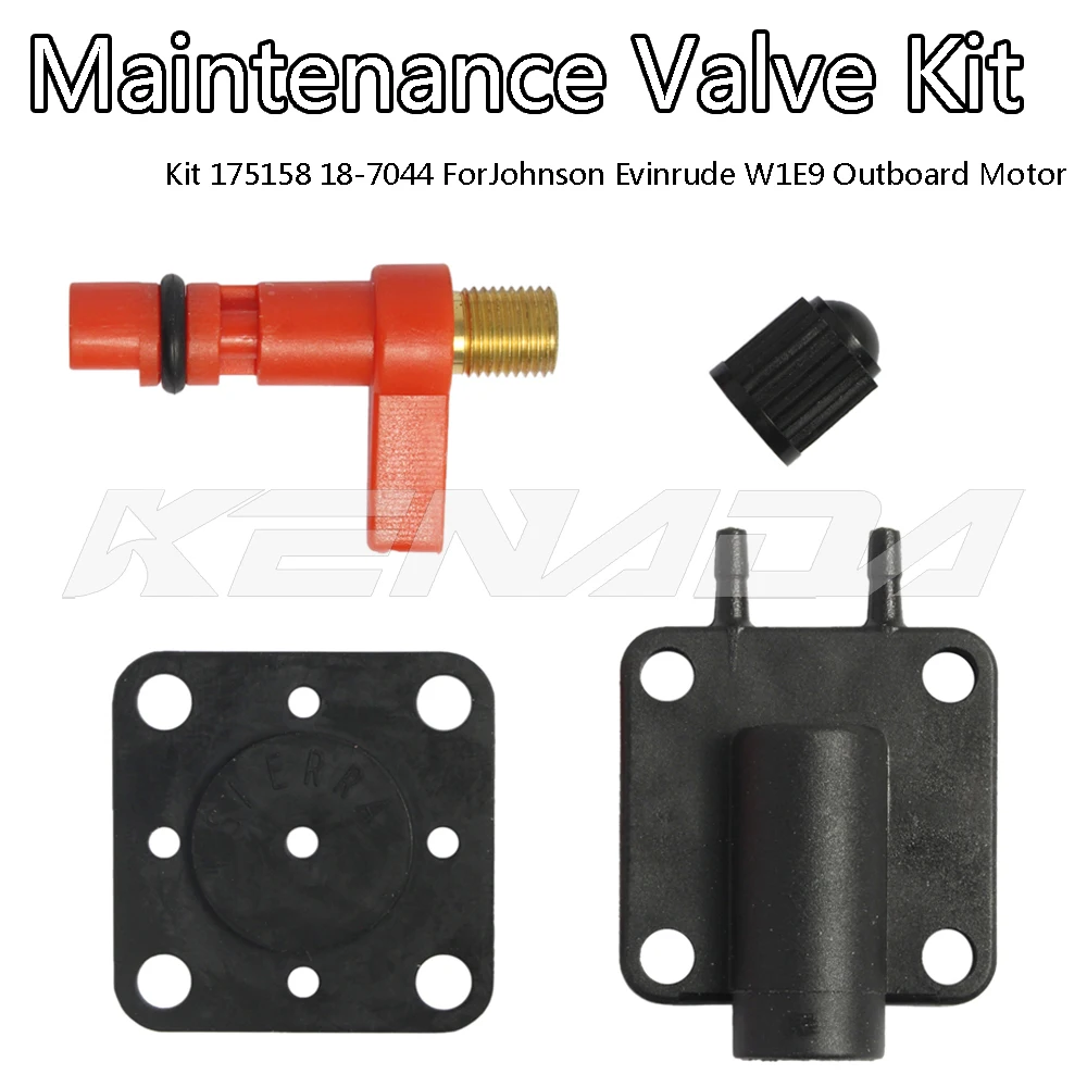 Primer Solenoid Service Maintenance Valve Kit For 175158 18-7044 For Johnson Evinrude W1E9 Outboard Motor