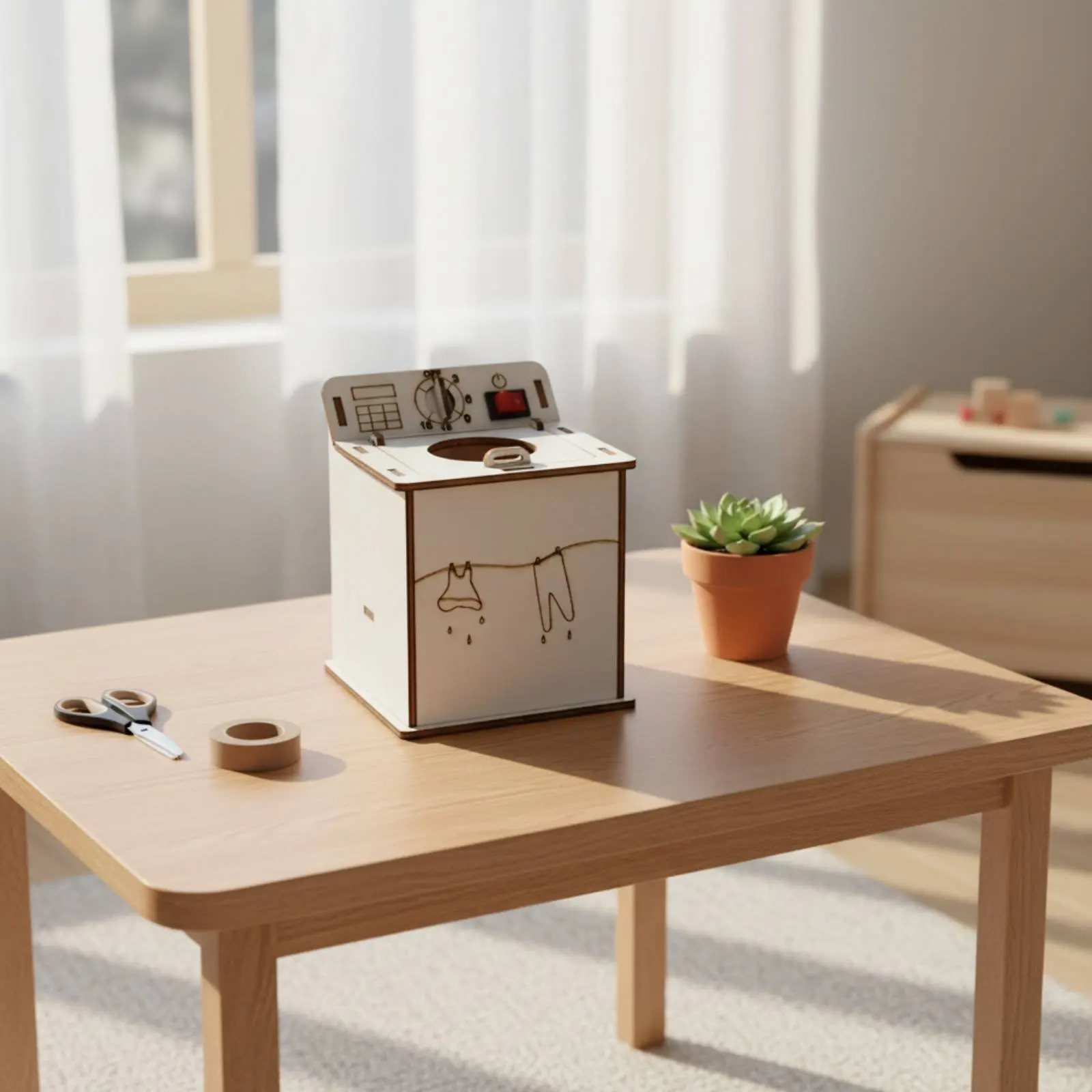 DIY Washer Model Hands-on Learning Washing Machine Model Educational Kit Detailed Design Collectible for Students