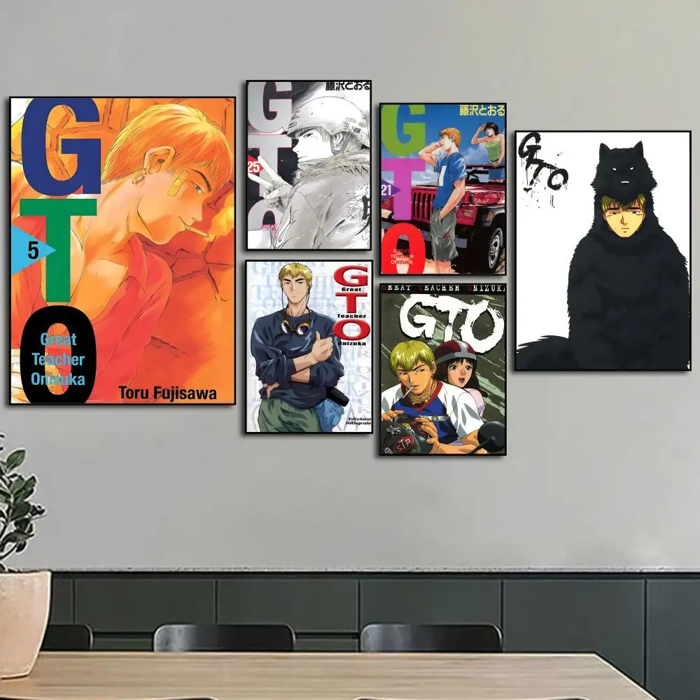 Affiche murale Anime G-GTO G-Great T-Teacher O-Onizuka, peinture artistique, décoration pour bureau, maison, salon, image décorative