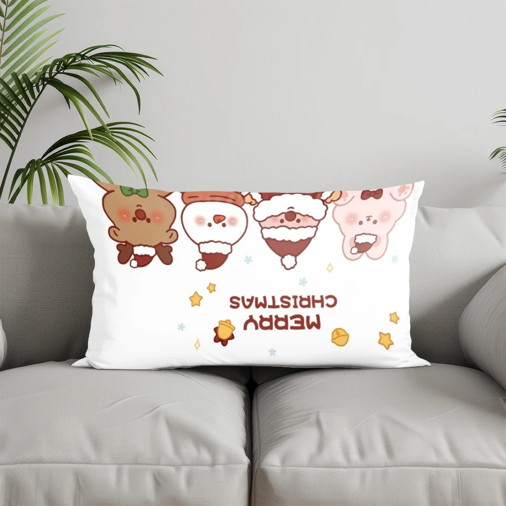 ديكور المنزل عيد الميلاد نمط احتفالي المخدة مناسبة ل أريكة غرفة نوم سيارة وسادة غطاء وسادة وسادة الظهر المستطيلة