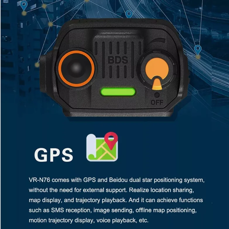 VR-N76 IP67 Portable UHF VHF Dual Band IP67 2 Way Radio Bluetooth GPS APRS/BSS