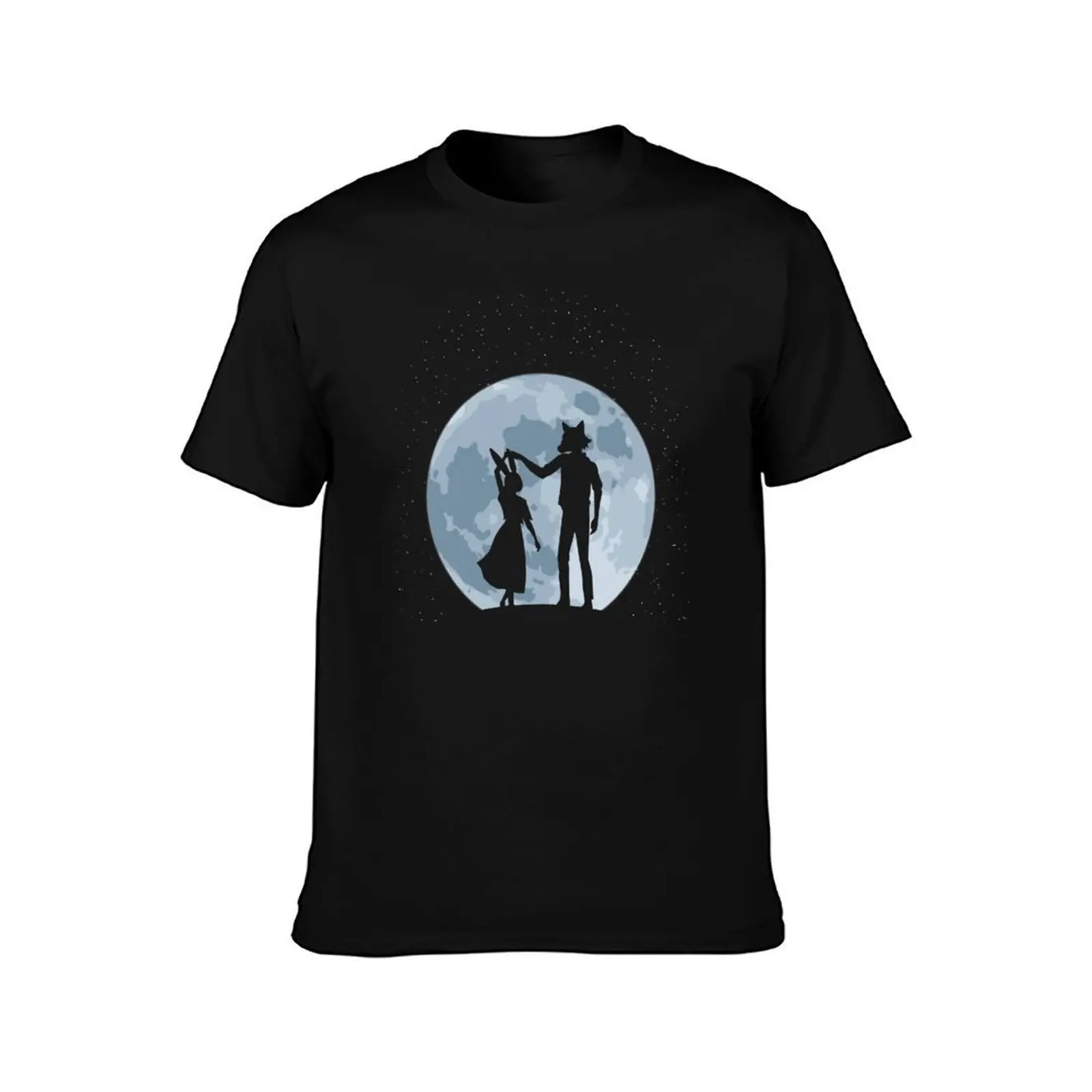 Beasts under the moon T-Shirt Work Basic Short Sleeve Top T-Shirt