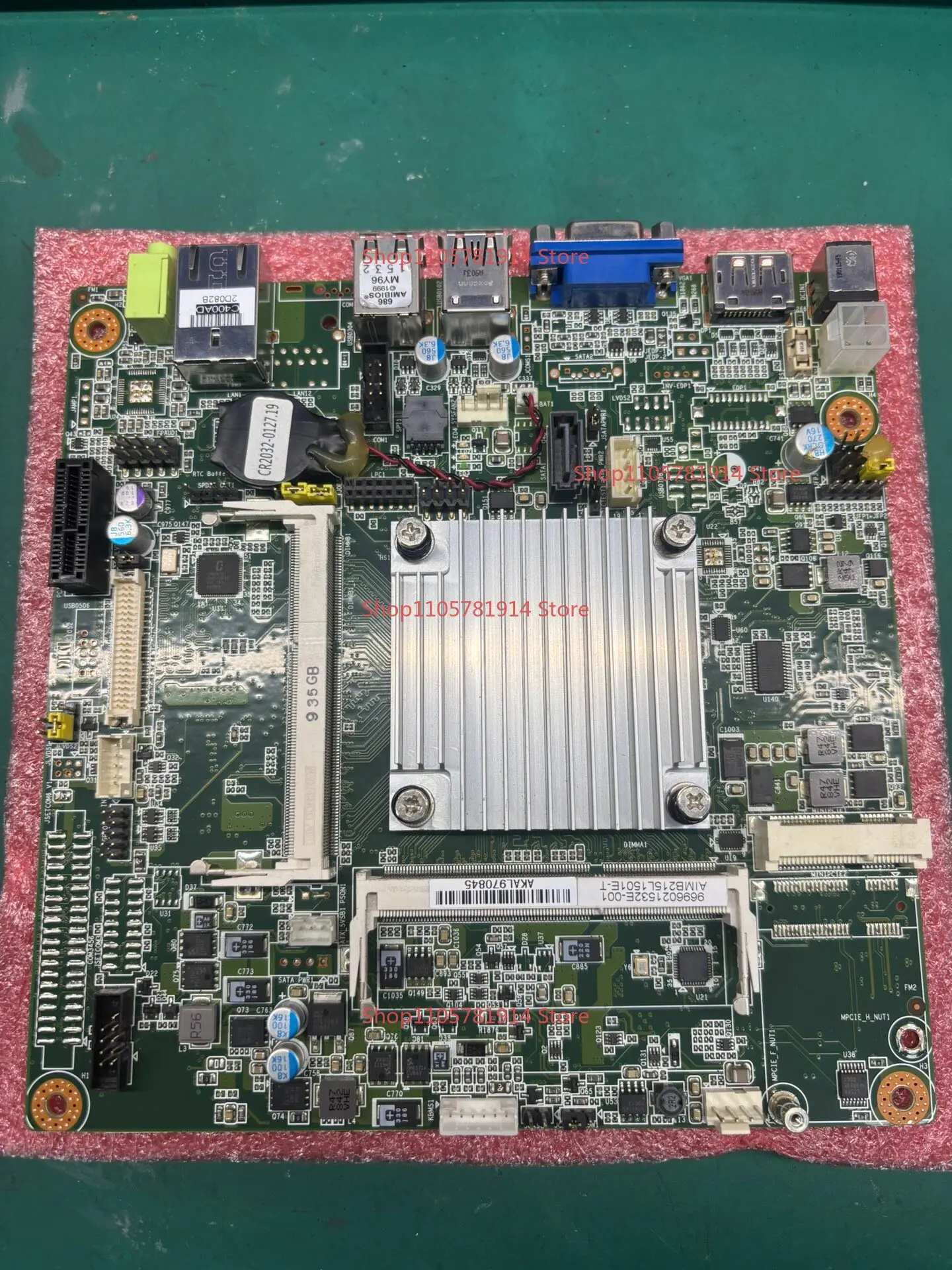 For Advantech Industrial Control AIMB-215L 1501E-T Small Main Board AIMB-215D-S6B1E J1900 Main Board Dual Memory Card Slot