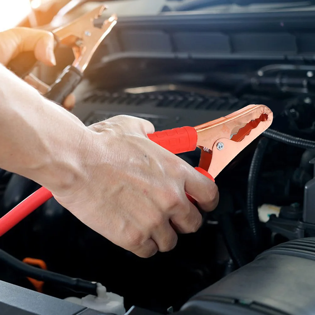 

2Pcs Emergency Car Jumper Cables Heavy Duty Booster Line Vehicle Cable Clamps for Cars Trucks Suvs Jumper Cables