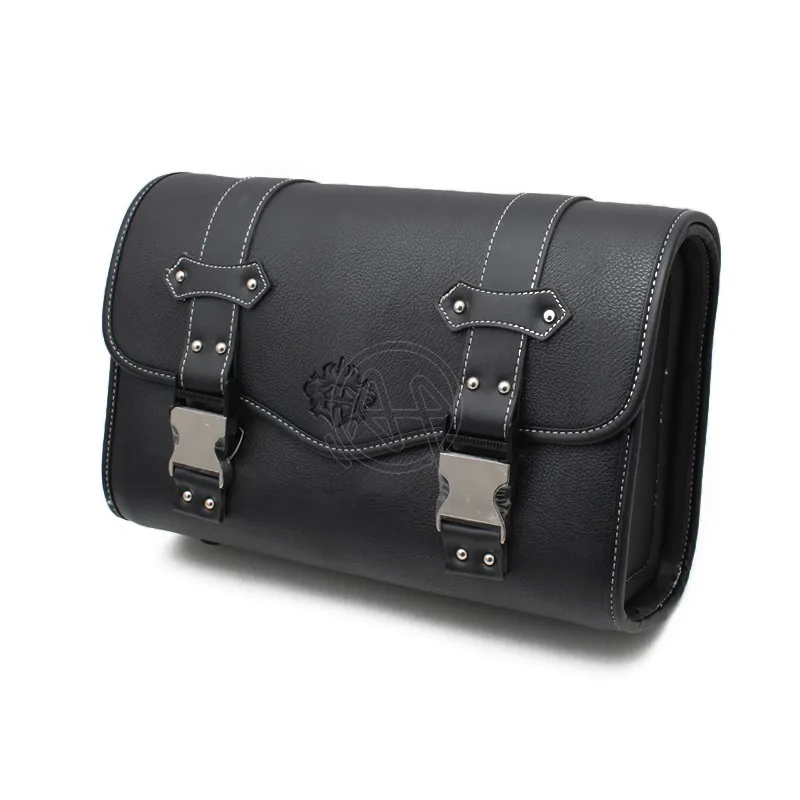 

Motorcycle Saddlebag Model Side PU Leather Luggage Saddle Bag Storage Tool Pouch for Harley Sportster XL883 XL1200