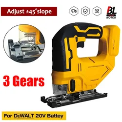 Cordless Jig Saw Electric Jigsaw 3 Gears Portable Multi-Function Woodworking Power Tools for Dewalt 18V 20V Battery