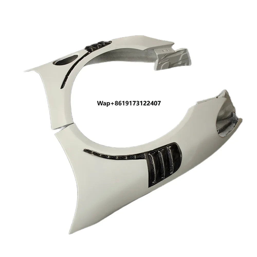 Genuine Carbon Fiber Body Kit for 718 Boxster RS Style Primer Front Fender Pair Mudguard