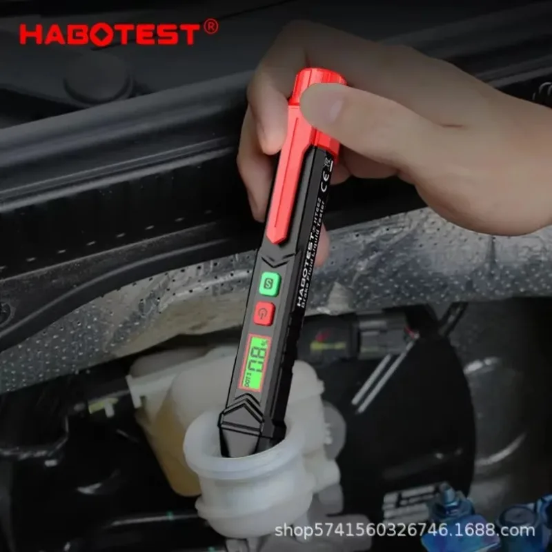 1PC HABOTEST HT662 Brake Fluid Tester for DOT3/DOT4/DOT5.1, Moisture Content Analyzer, Sound & Light Alarm, Car Diagnostic Pen