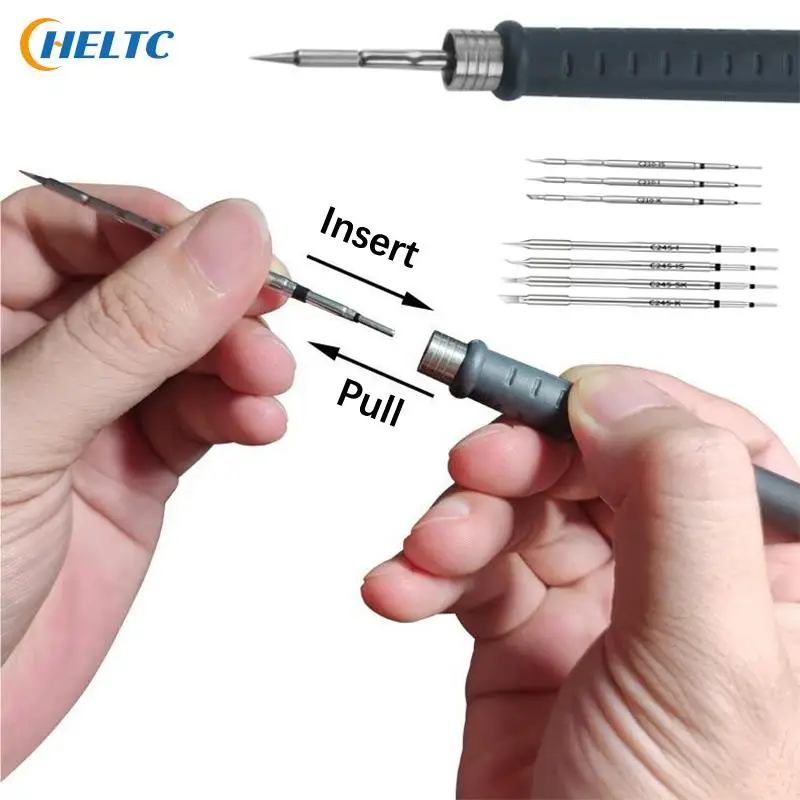 High Quality Super Fine C210 C245 Soldering Tip T26 Soldering Station T210 Integrated Heating Tip T26 S21 Straight Pointed Bend