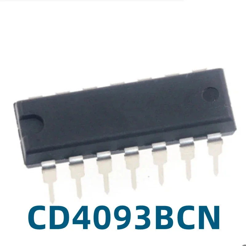 Inserção direta DIP14, CD4093BCN, CD4093, original, novo, 1PC