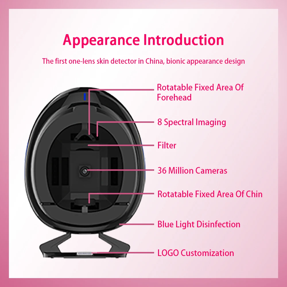 Portable Analizador Facial Machine 3D Skin Scanner Care Facial Skin Analysis Machine