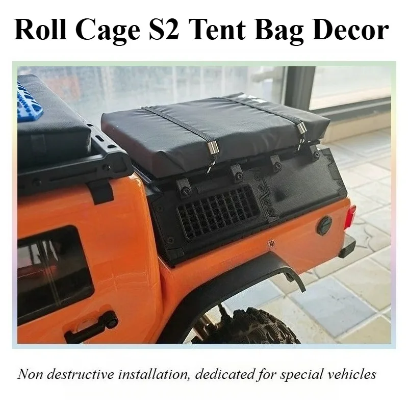RC Upgrade Accessories Custom Size Roll Cage S2 Tent Bag Decor for CROSSRC 1/8 Scale EMO X4  RC Mod Non-destructive Installation