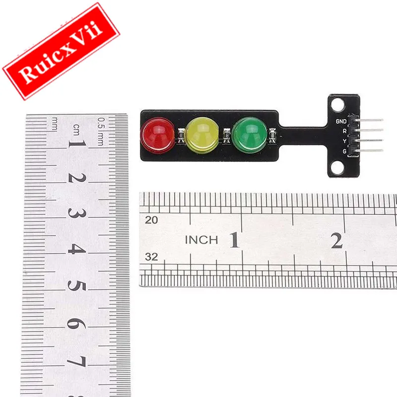 Módulo de señal de tráfico LED creativa, salida digital, señal de luz normal, 3 controles independientes, 5V