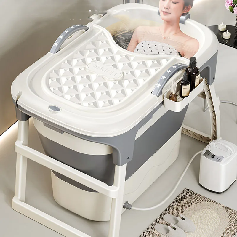 White Baby Big Bathtubs Foldable Portable Baby Foot Bath Adults Bathtub House Bathroom Baignoire Pliable Abulte Home Furniture