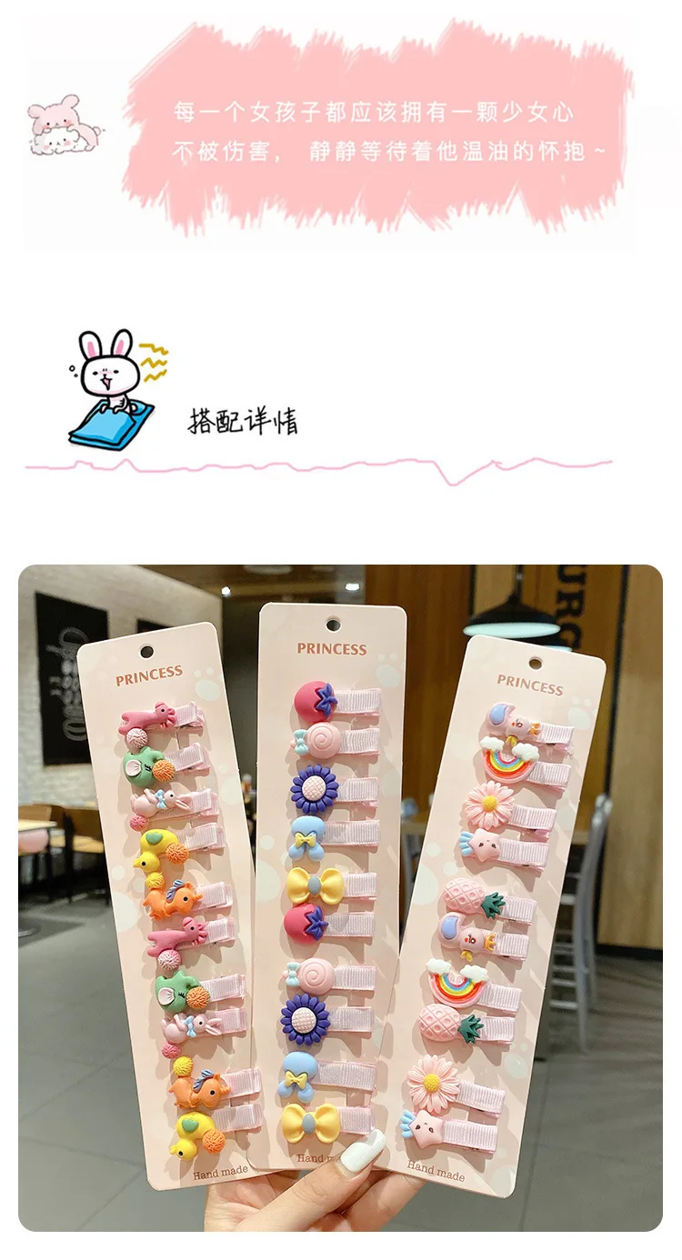 Keine Haarschäden, Mädchen-Haarspange, Pony-Clip, kleines Mädchen, Entenschnabel, weniger Haarvolumen, Baby-Accessoires, Kinder-Haarspange – Detail 1