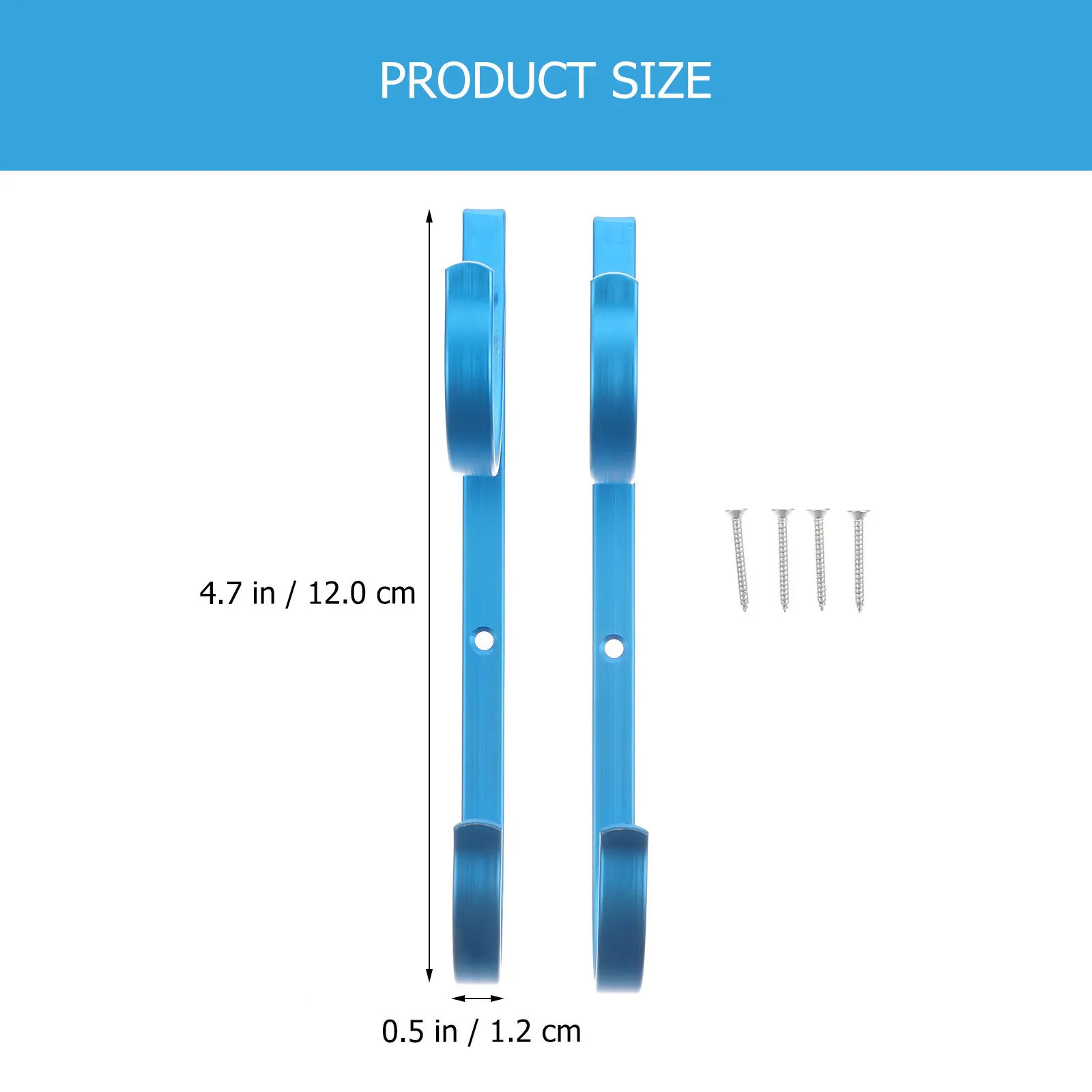 Premium Aluminum Pool Cleaning Bracket Set – Efficient Rod Storage Hanger for Poolside & Shallow Water Use