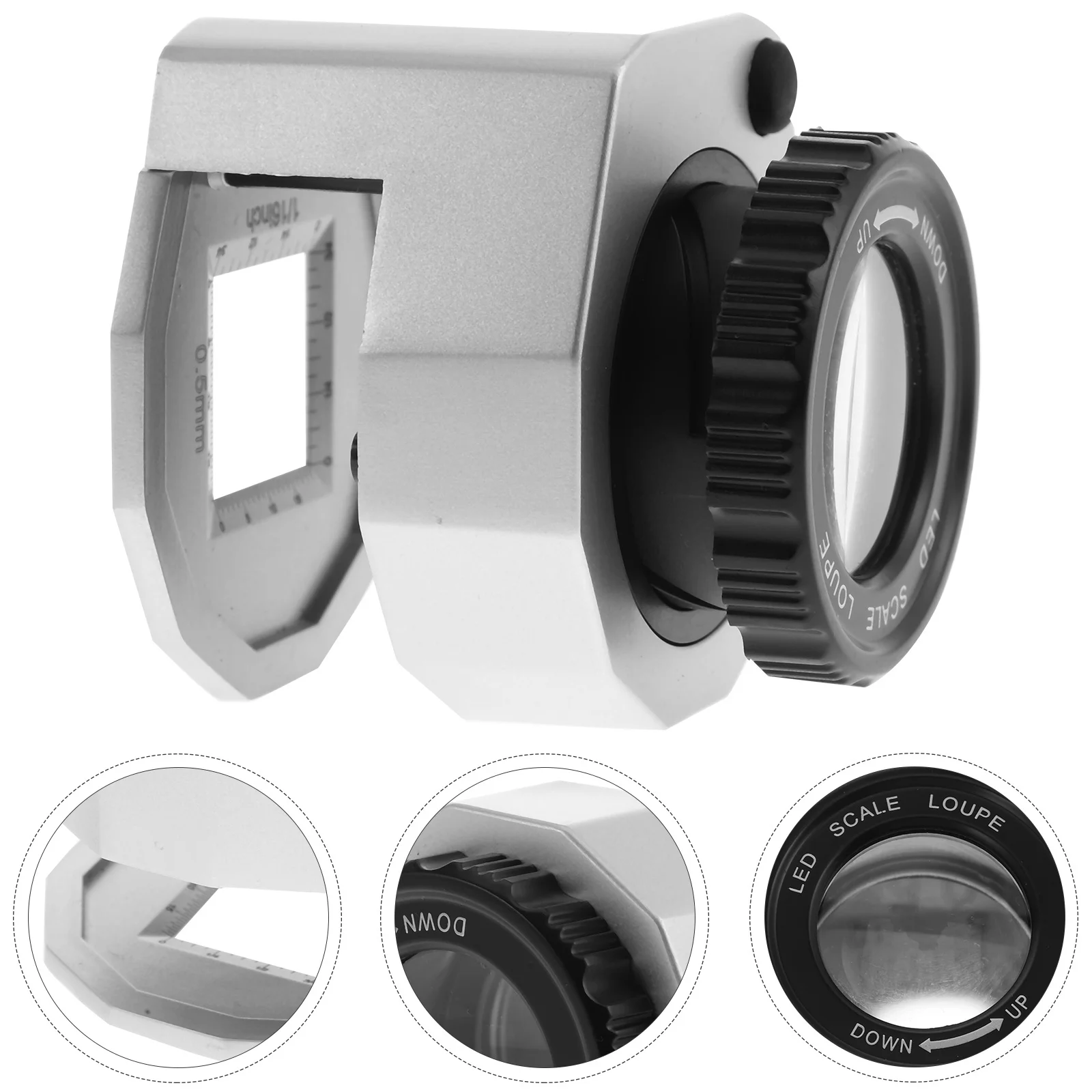 

30X LED Magnifying Glass Portable Currency Detecting Magnifier Mini Jewelry Banknote Repair Maintenance Collector's Tool