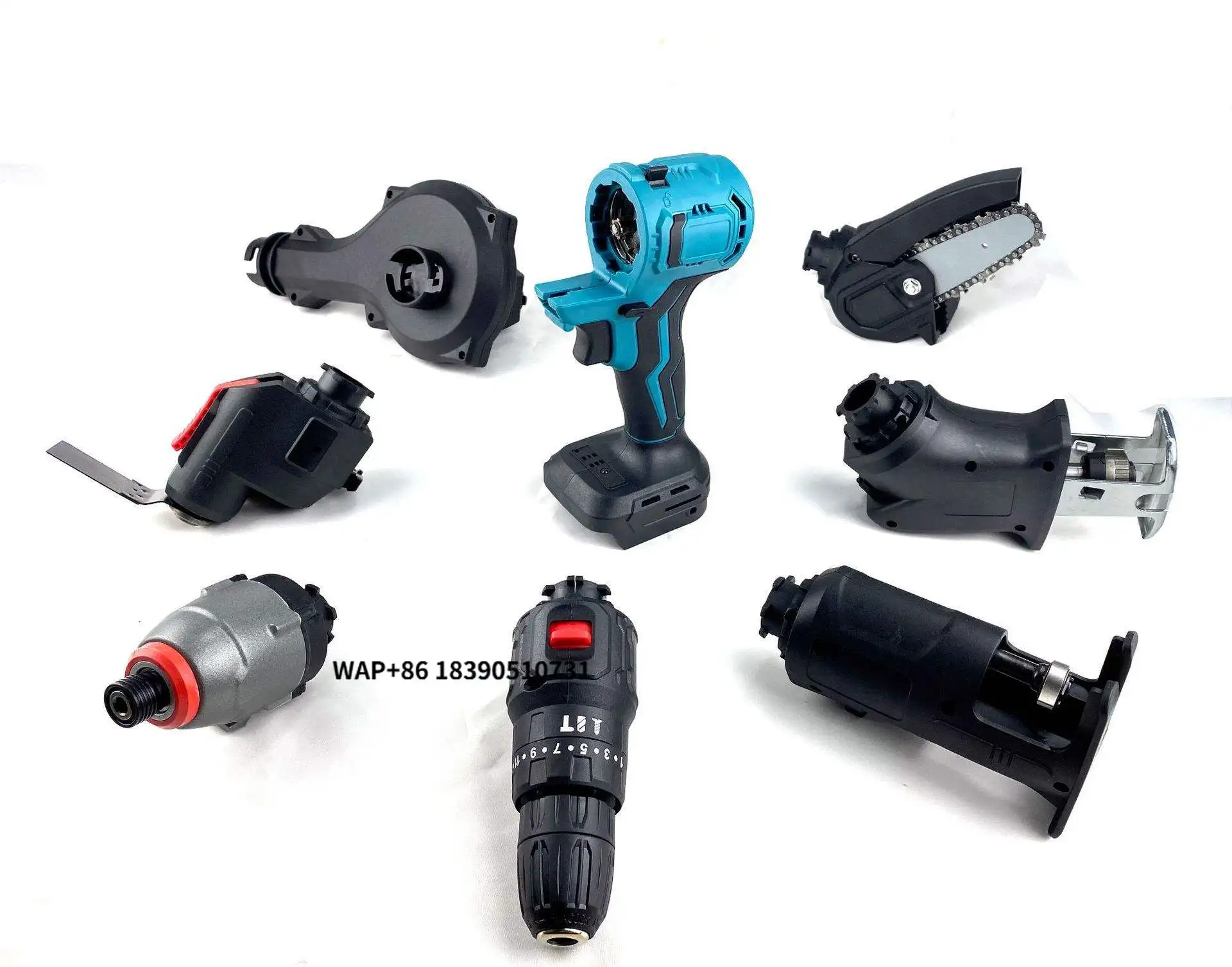 

Многофункциональный беспроводной шуруповерт-гайковерт 8-в-1 с дизайном в виде пазлов, универсальный набор электроинструментов из нержавеющей стали с жестким кейсом