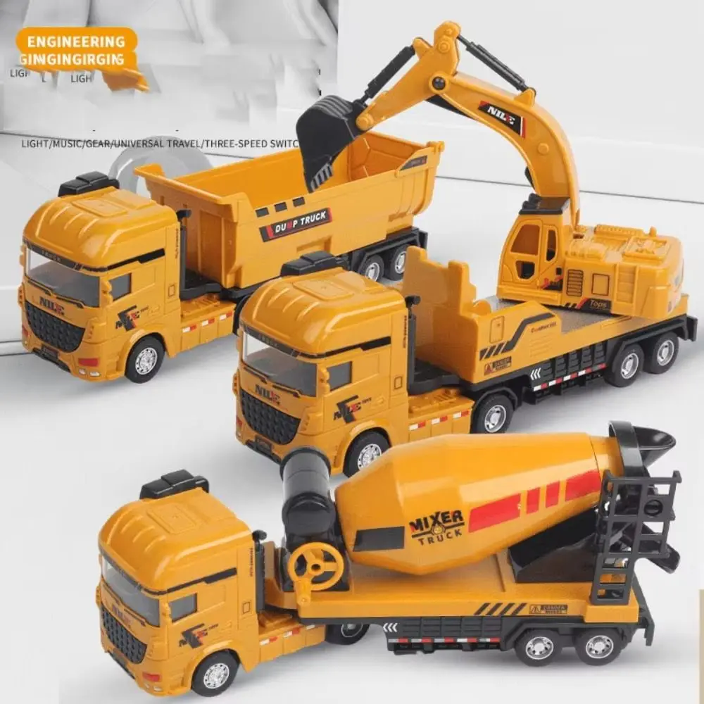 

Simulation Engineering Truck Model Construction Vehicles Truck Car Excavator Model Toy 1:50 Scale Plastic Mixer Truck Toys
