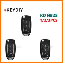 1/2/3pcs KEYDIY NB28 Multifunctional Universal Remote Key 3 Buttons NB Series Car Remote Key for KD900 KD900+ URG200 KD-X2 Mini