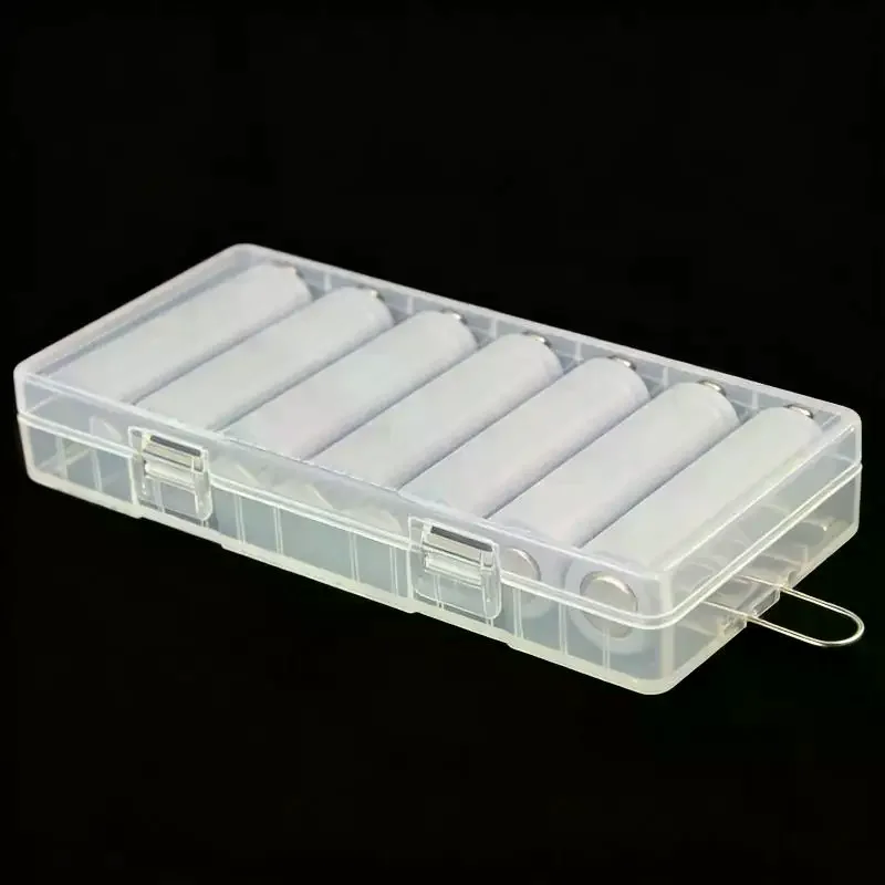 1Pcs 8 Section 18650 Battery Anti Fall Protection Box 12 Section AAA Battery Plastic Wear Resistant And Waterproof Storage Box