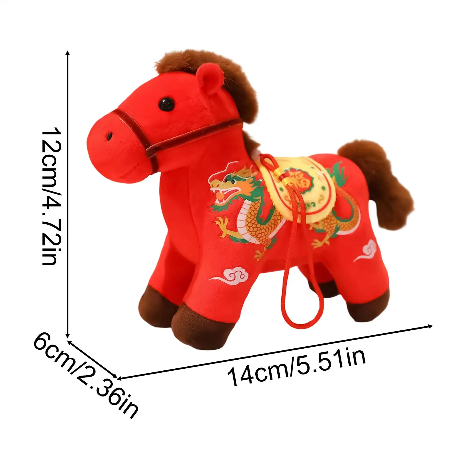 馬年ぬいぐるみ 2026 中国のぬいぐるみ ソフトドール 子供へのギフト 誕生日 クリスマス 新年のお祝い