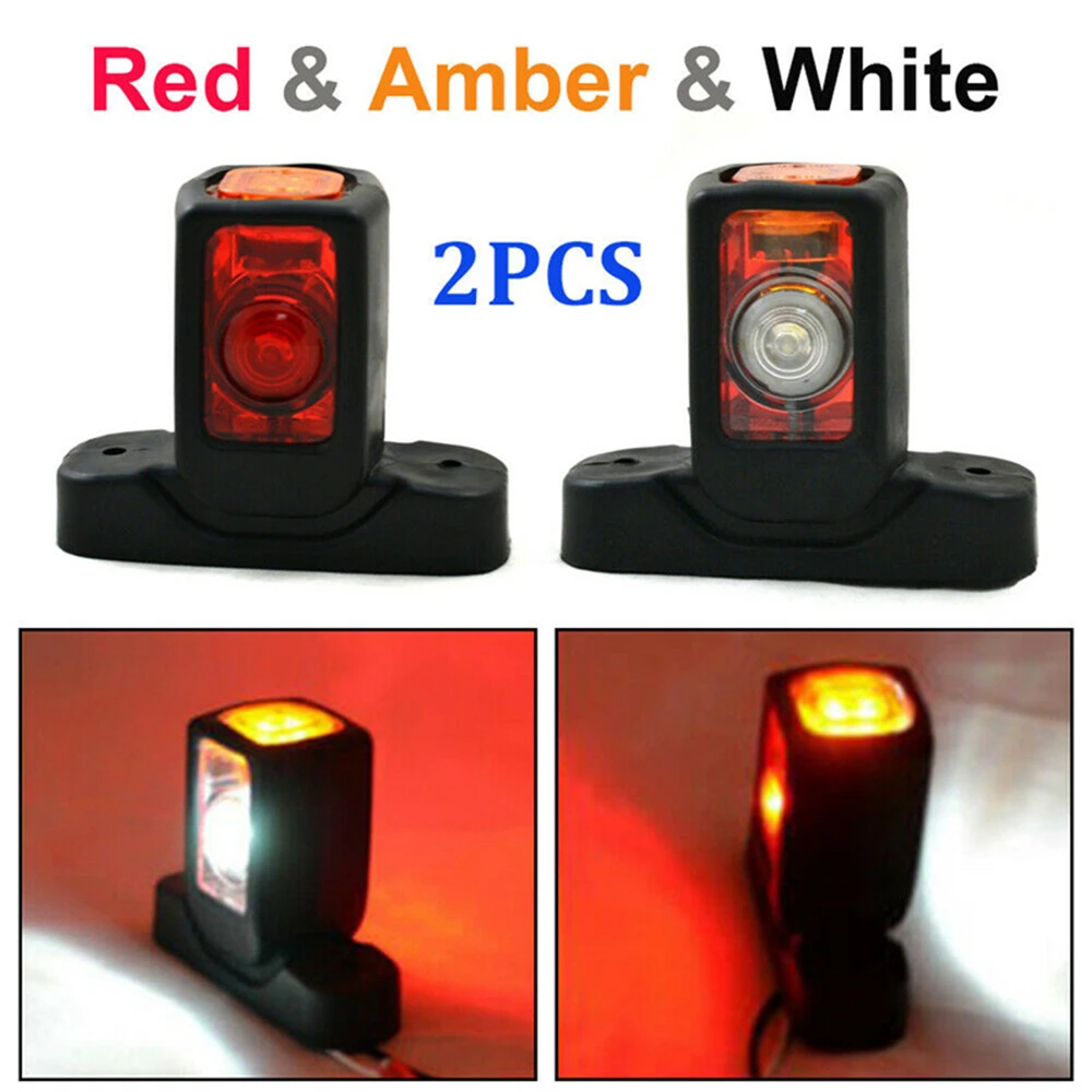 Led Car Lights 2PCS Men's Truck Side Marker Light 12v Truck Marker Side Light Dimensions Led Lights for Trailer