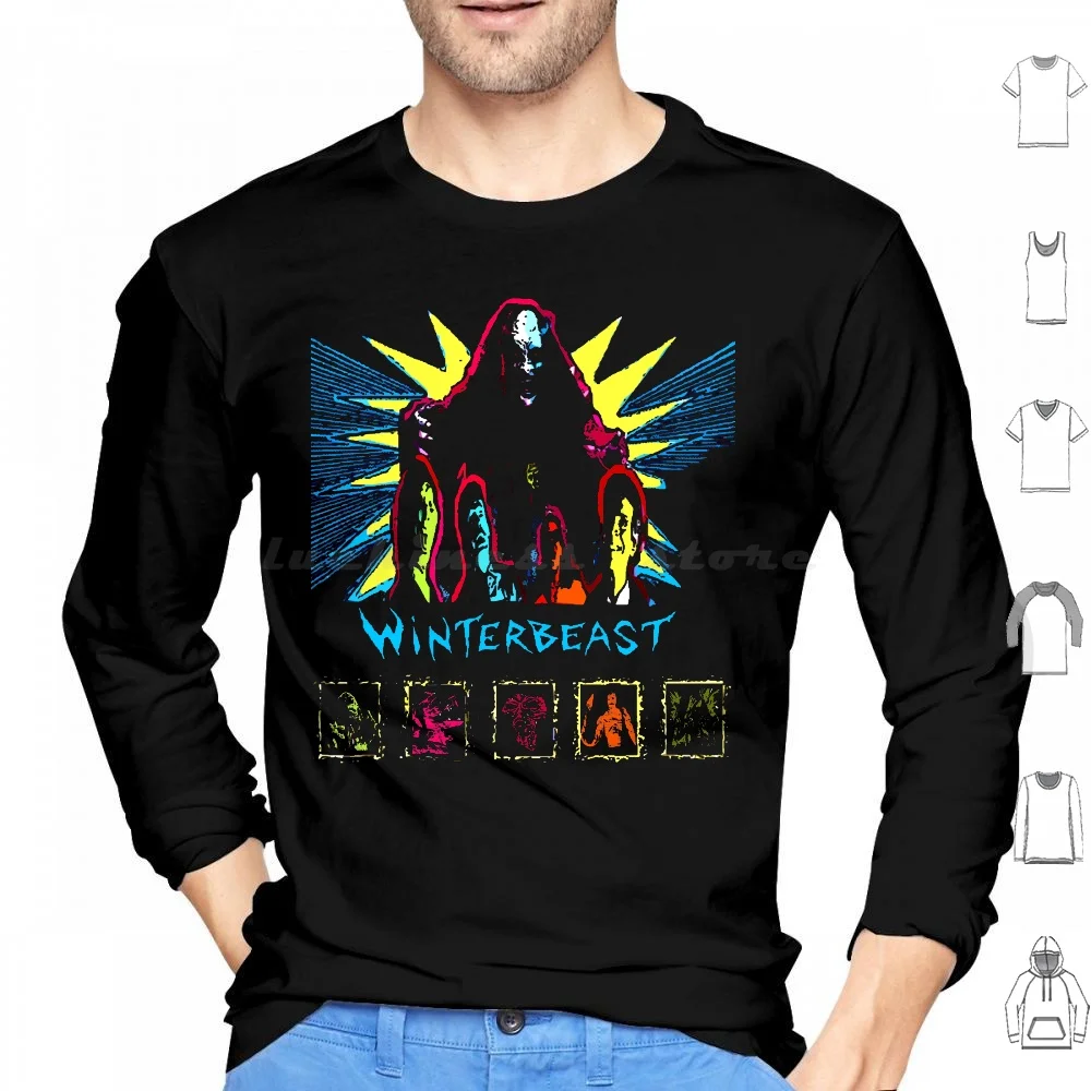 Winterbeast Hoodies Long Sleeve Horror Film Movie Video Dvd Nasty Monster Vampire Ghost Zombie Werewolf Serial Killer