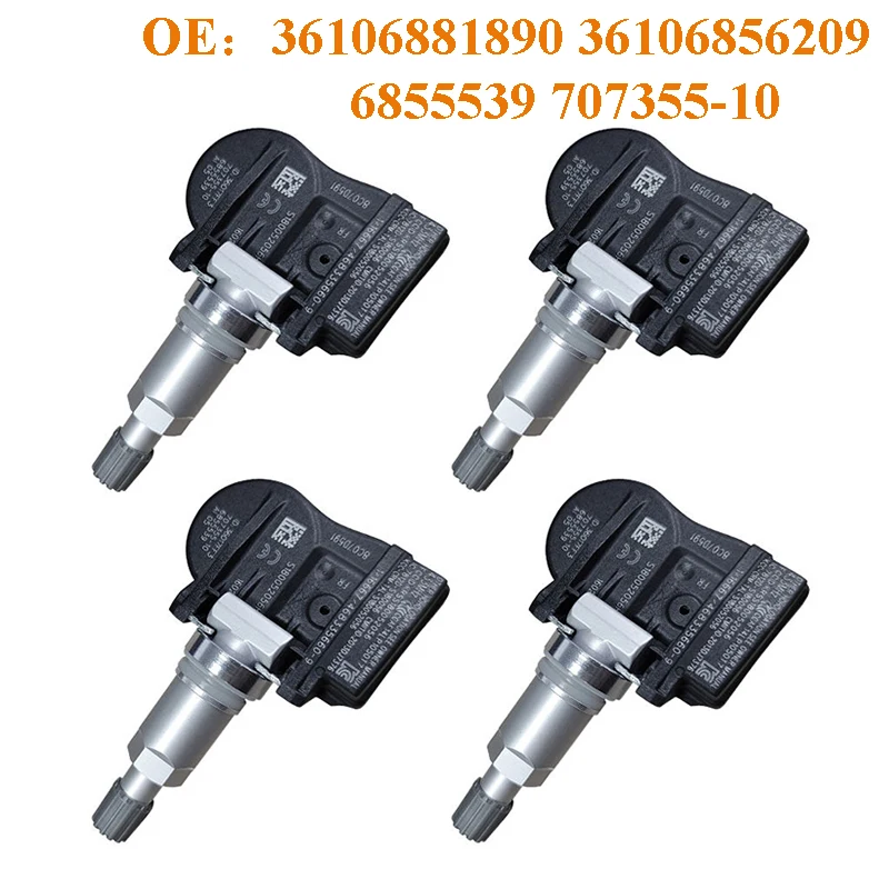 

4PCS 36106881890 707355-10 TPMS Tire Pressure Sensor For BMW F20 F22 F30 F32 X5 F15 F85 X2 F39 X1 F48 X6 F16 F86 MINI Auto Parts