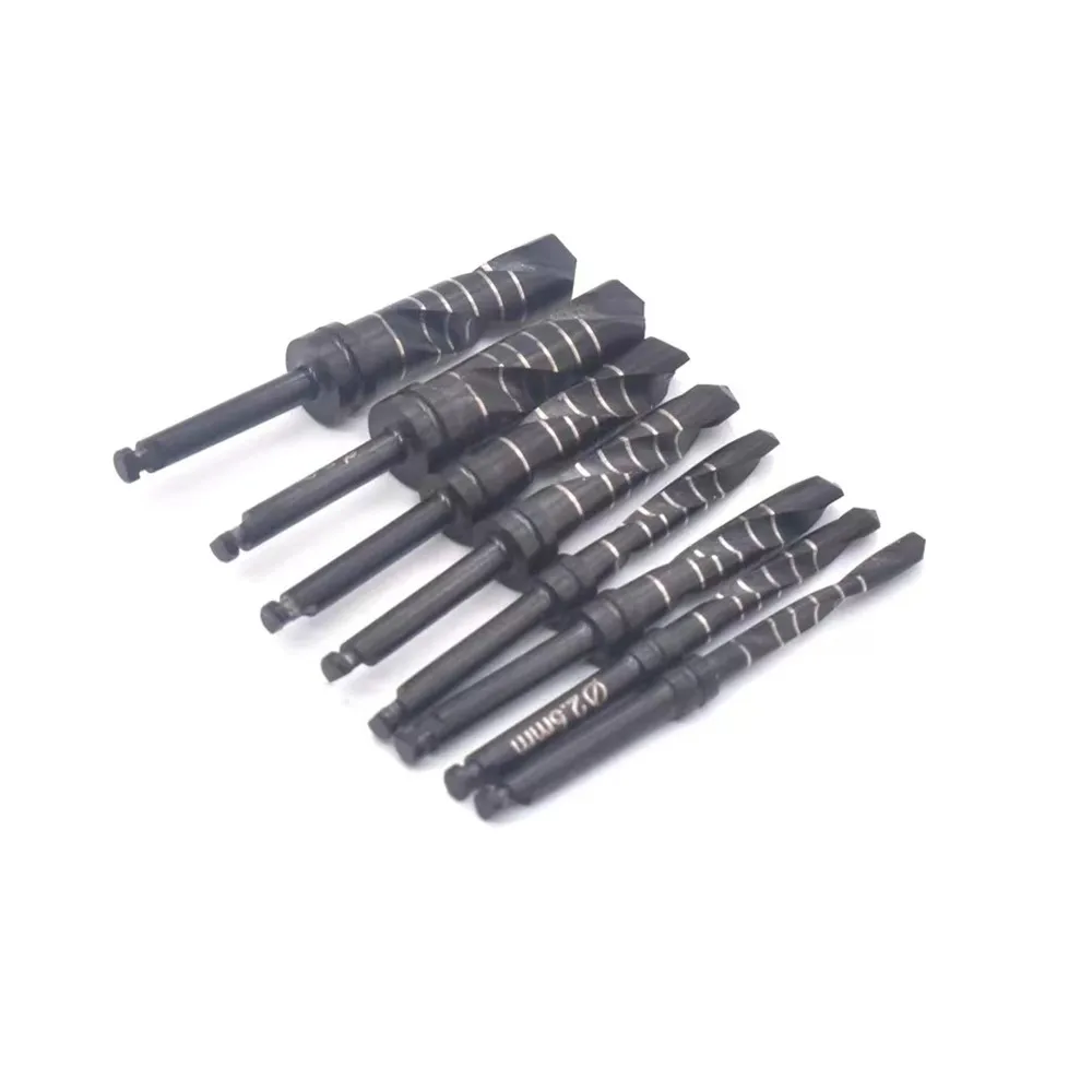 3pcs Dental Implant Drills Titanium Coated Black Reaming Drill Bur Tissue Punch Trephine Drills Medical Surgical Tools