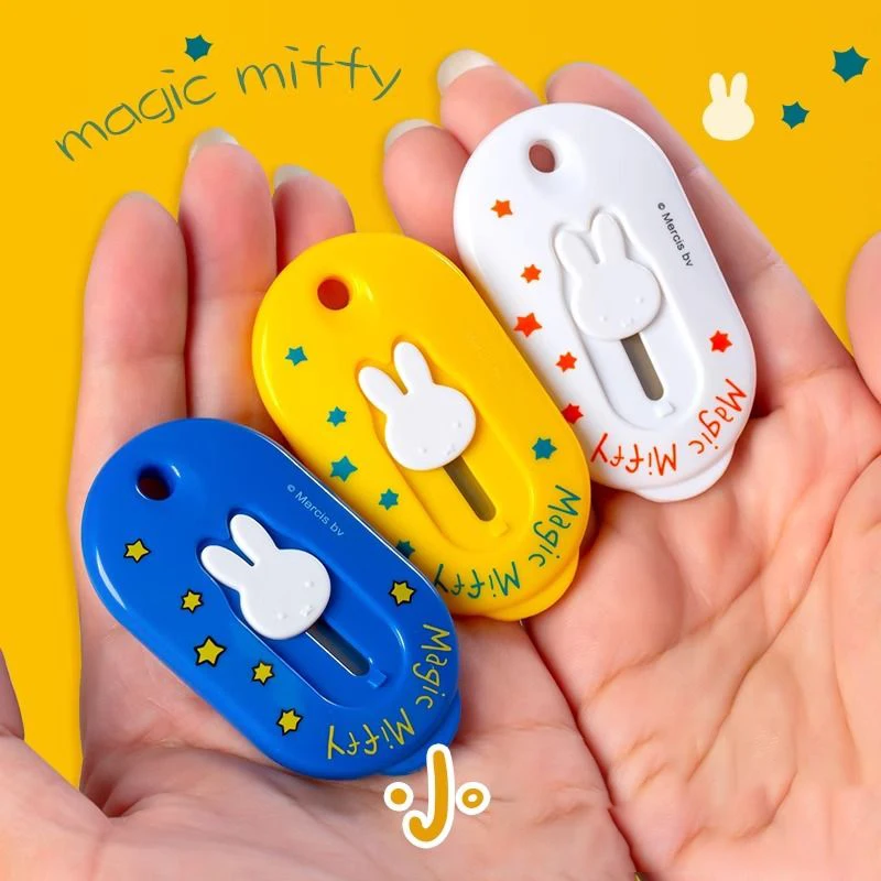 

New Kawaii Miffy Rabbit Art Knife Cute Lucky Express Knife Unboxing Knife Mini Knife Children Paper Cutting Knife Toys for Kids