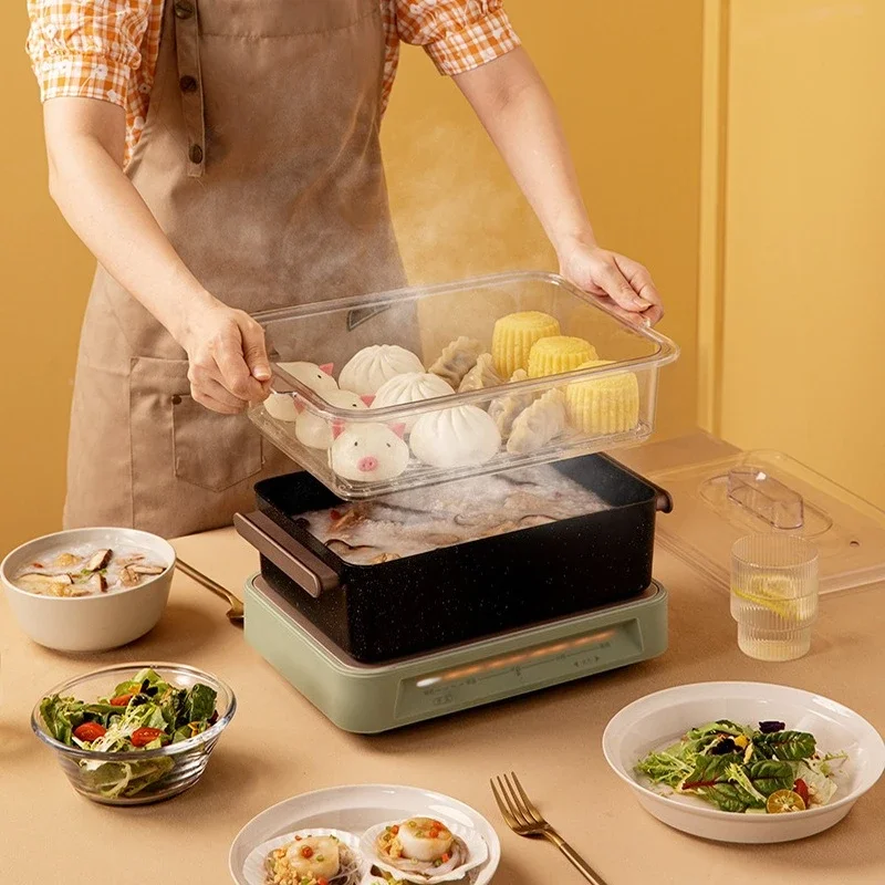 Multifunctional cooking pot, barbecue machine,
