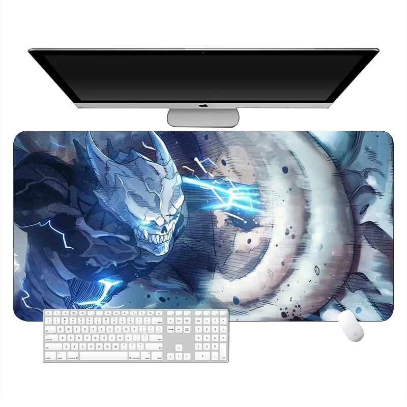 Kaiju No.8 Comic Mouse Pad Game Laptop Play Mat 400x900 Extra Large Kawaii Anime Non-slip Mousepad PC Gaming Accessories XXL Rug