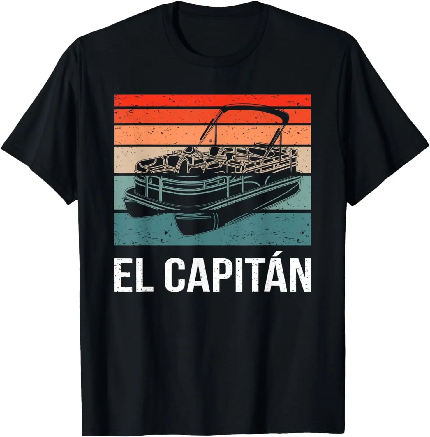 

El Capitan Pontoon Boat Captain Lake Life Boat Sailing T-Shirt