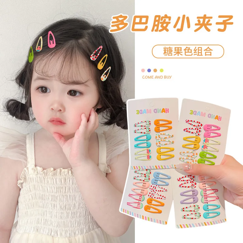 

12Pcs New Children's Bb Clip Girls Headwear Cute Bangs Broken Hairpin Side Clip Hair Styling Tools Accessories