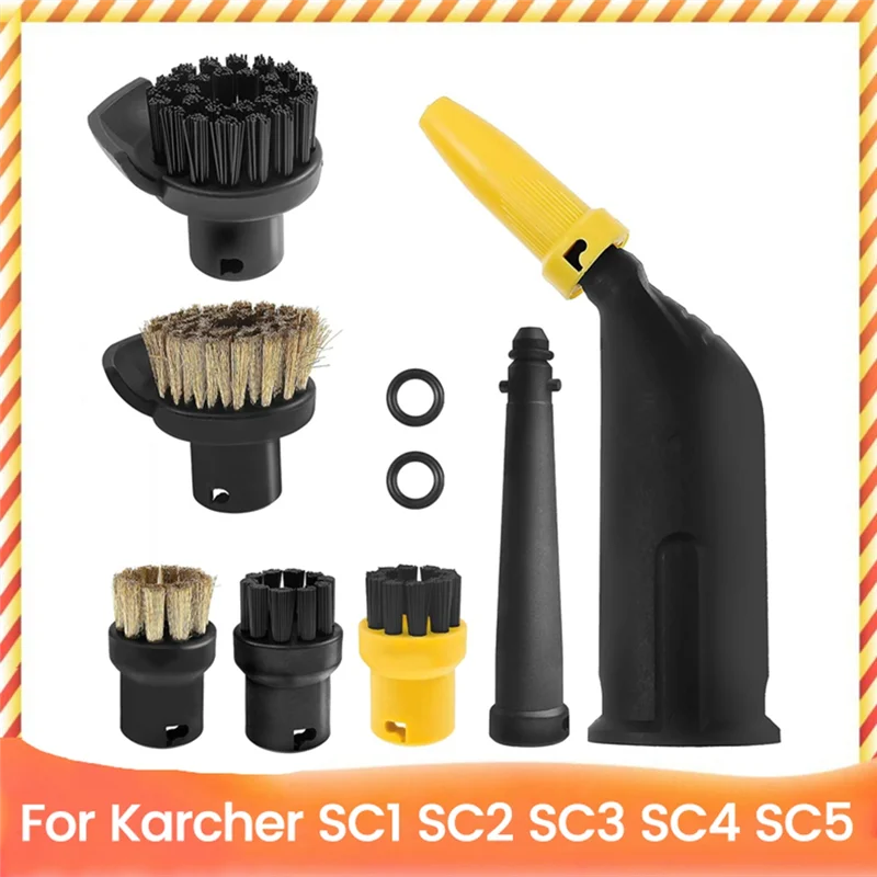 

A23F-10Pcs Steam Cleaner Brush Head For Karcher Easyfix SC1 SC2 SC3 SC4 SC5 Series Steam Cleaner Parts