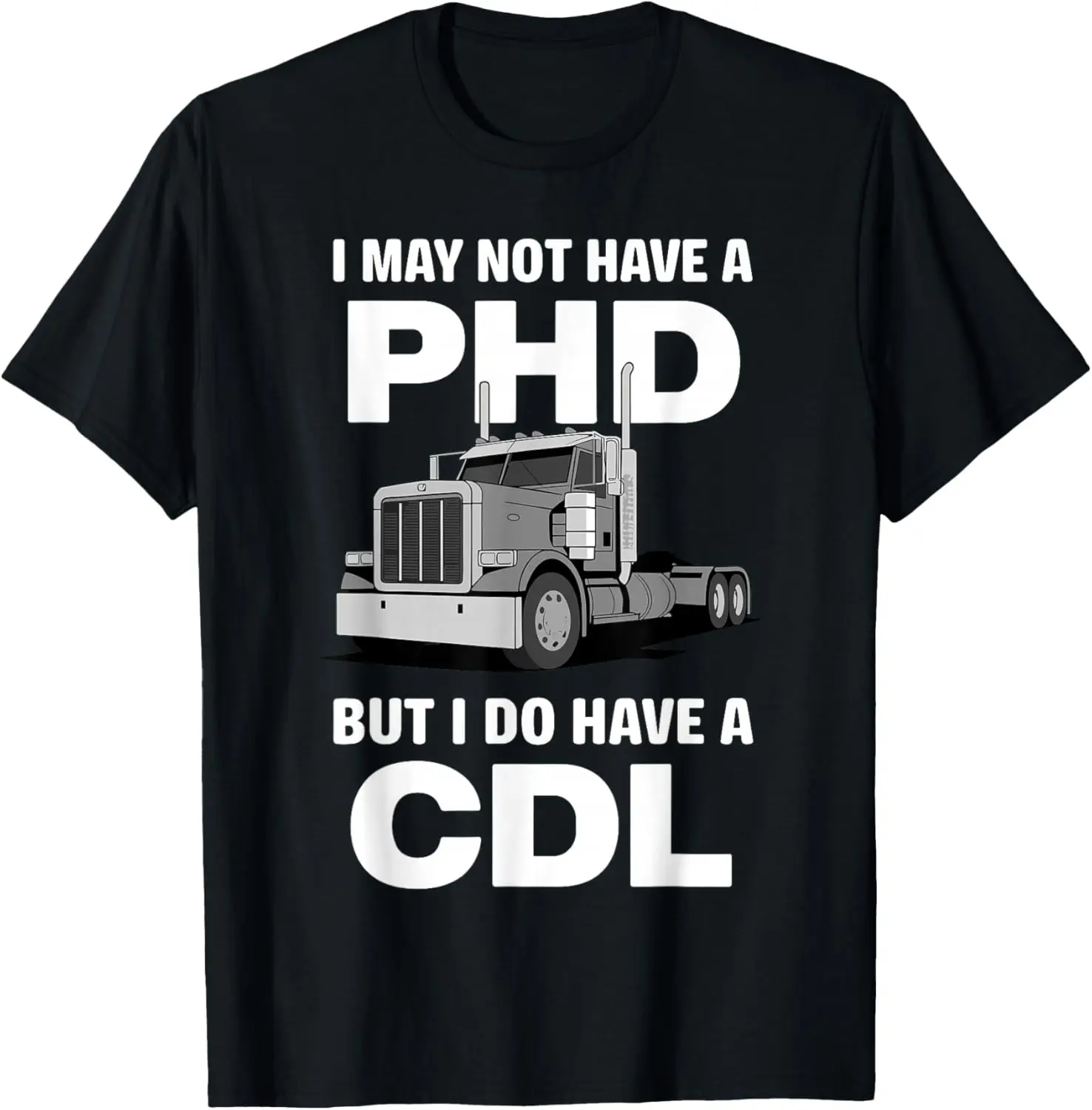Cool Trucker Art For Men Women Trucking CDL Truck Driver T-Shirt 100% Cotton Trendy Y2K Short-Sleeve Tee-Soft, Quick-Drying,