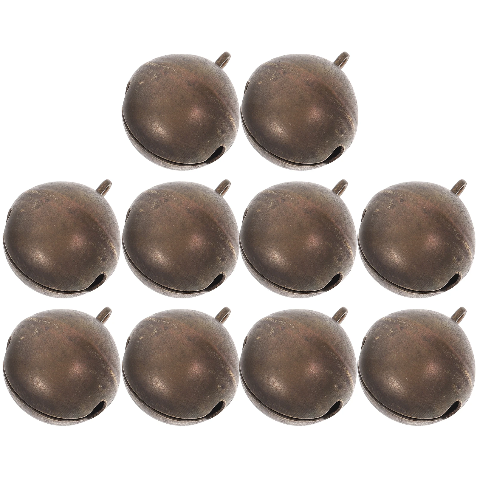 

10pcs Copper For Pet Collars Durable Bronze Adjustable Dog Cat Collar Bell Loud Sound Christmas Craft Decoration