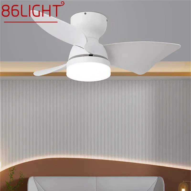 

86LIGHT Modern Fan Light Luxury Living Room Restaurant Bedroom Children's Room LED Ceiling Fan Light Remote Electric Fan Light