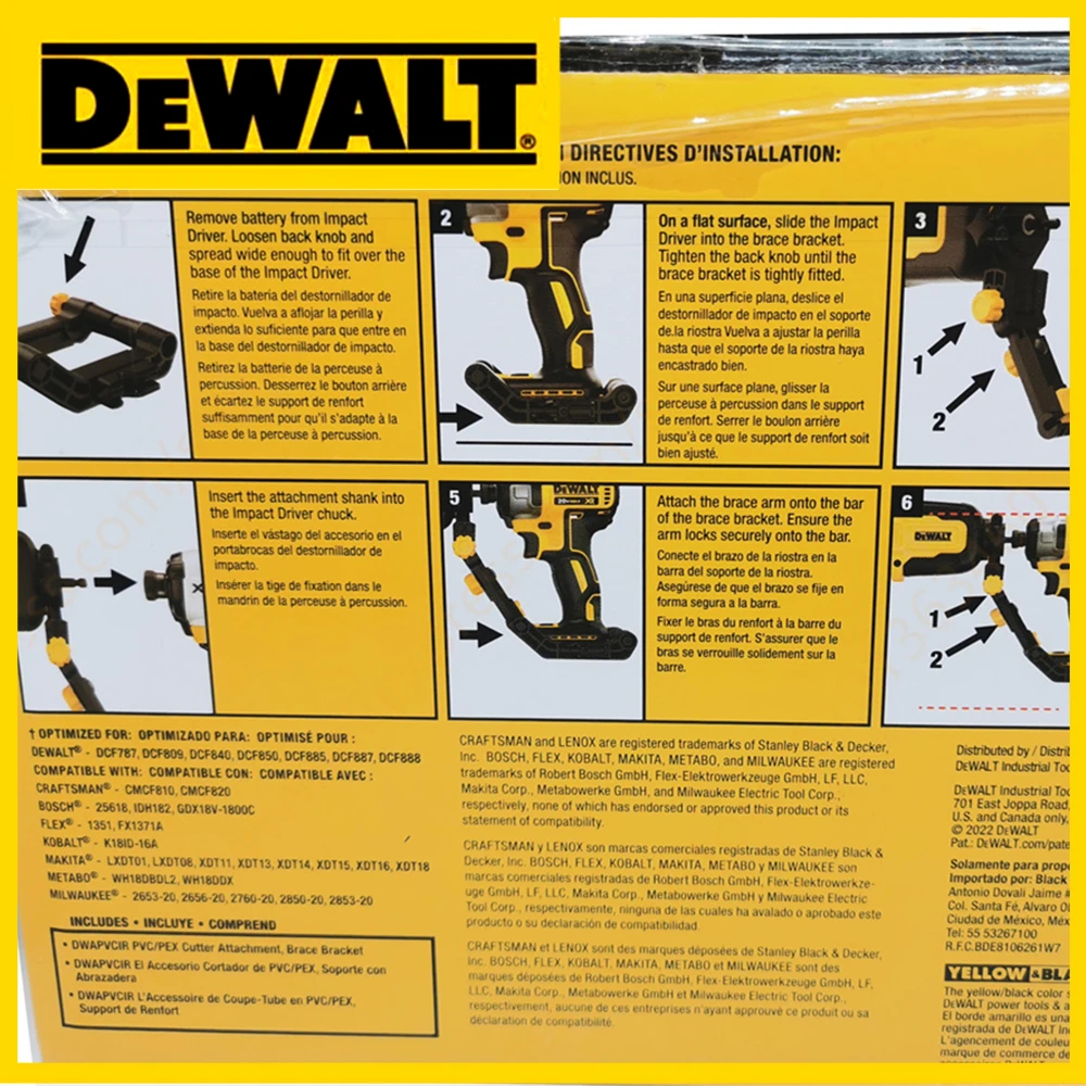 DEWALT DWAPVCIR for PVC PEX cutter ATTACHMENT Electric drill auxiliary cutting machine